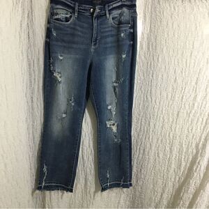 Judy Blue Distressed Straight Fit Jeans Size 9/29